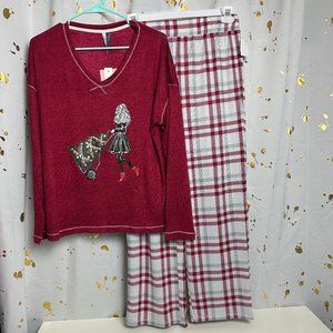 Jaclyn Intimates Pajama Set Sz: L